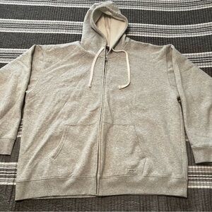 Eddie Bauer Light Gray Zip-Up Sweater